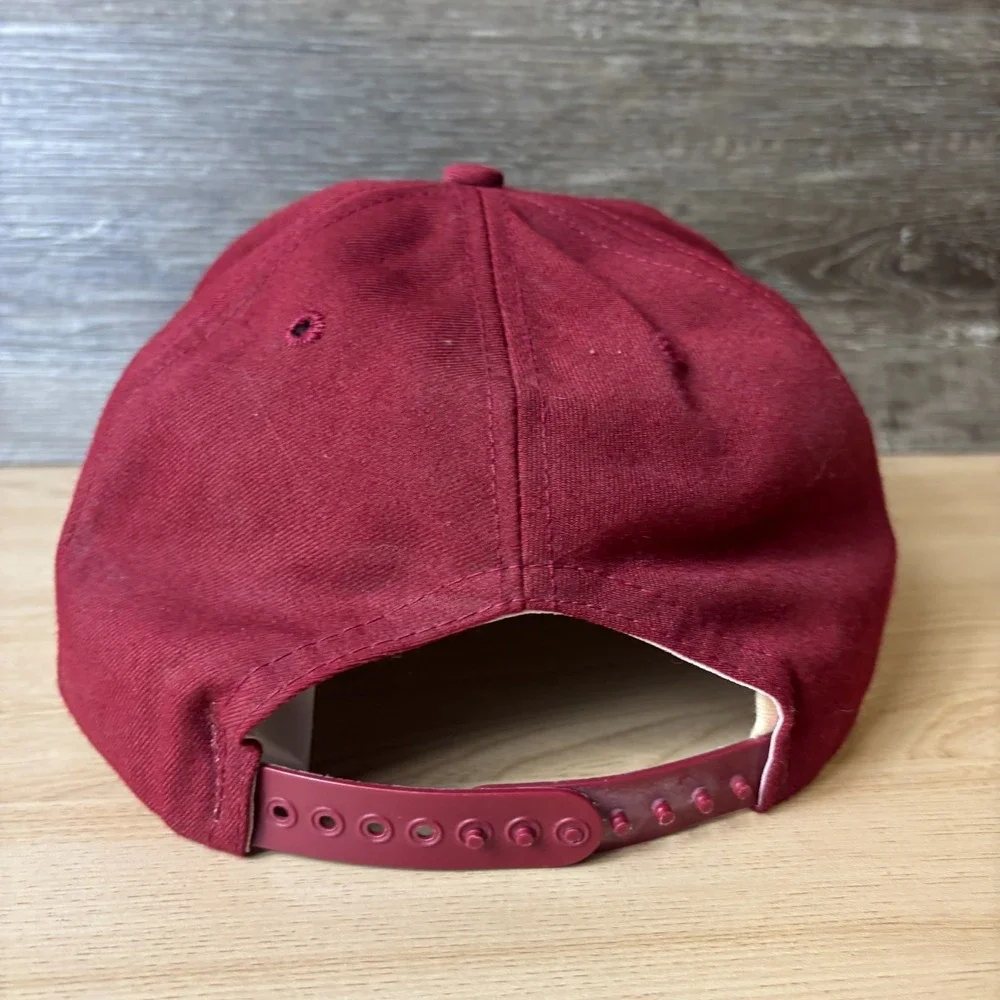 Vintage Minnesota Golden Gophers Hat Cap Snap Back Maroon Gold New Era 90s